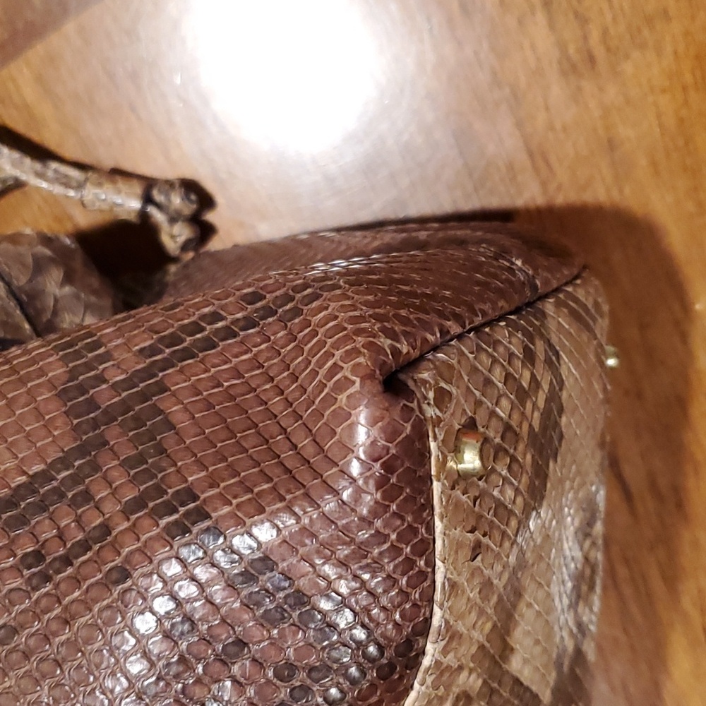 Mauro Governa real snakeskin shoulder bag - Picture 10 of 15